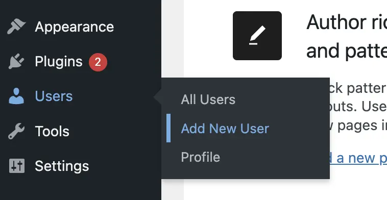 How to Add New User from Dashboard